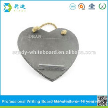 No framed slate board heart design